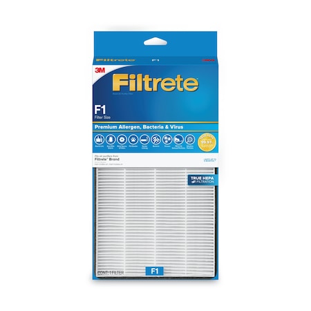 Filtrete Premium True HEPA Room Air Purifier Filter, 7.3 x 13.86, PK4, 4PK 7100201285